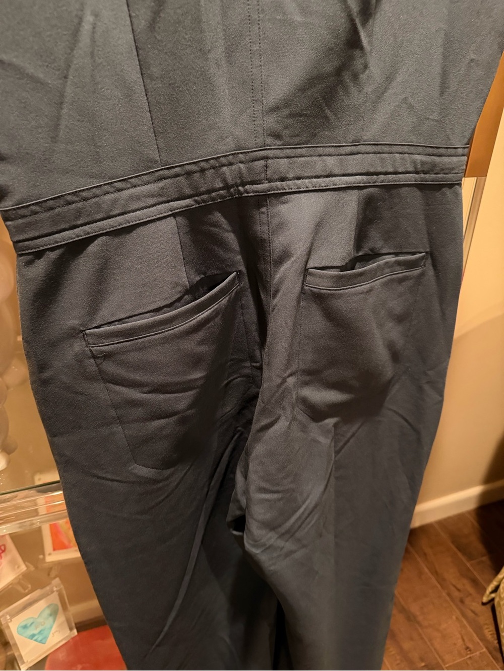 Figs Navy Sleeveless Utility Jumpsuit - Picture 7 of 9